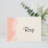 RSVP Elegant Peach Floral Swirl (Debout devant)