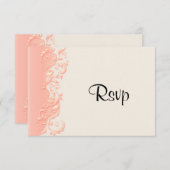 RSVP Elegant Peach Floral Swirl (Devant / Derrière)