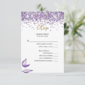 RSVP Elegant Purple Parties scintillant et Foliage (Debout devant)