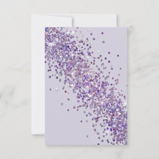 RSVP Elegant Purple Parties scintillant et Foliage (Dos)