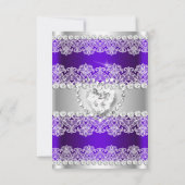 RSVP Elegant Royal Purple Lace Soie Anniversaire (Dos)