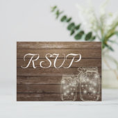 RSVP Elegant Rustic Mason Lumières Jar (Debout devant)