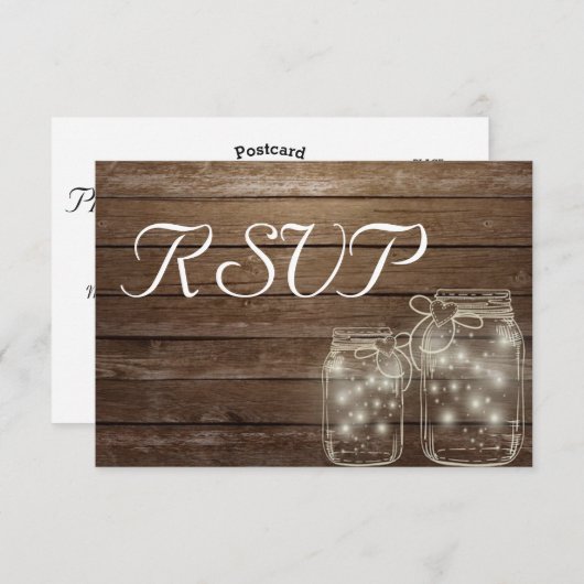 RSVP Elegant Rustic Mason Lumières Jar (Devant / Derrière)