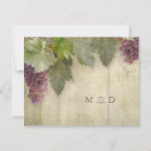 RSVP Elegant Rustic Vineyard Mariage (Dos)