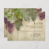 RSVP Elegant Rustic Vineyard Mariage (Devant / Derrière)