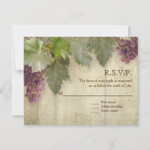 RSVP Elegant Rustic Vineyard Mariage