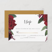 RSVP | Elegante rijke bordeauxrood Marsala bloem (Voorkant / Achterkant)