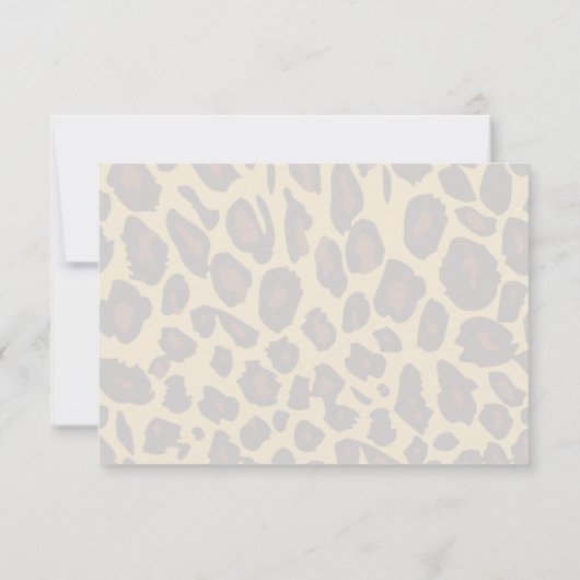 RSVP Empreinte de léopard (Dos)