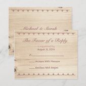 RSVP en bois (Devant / Derrière)