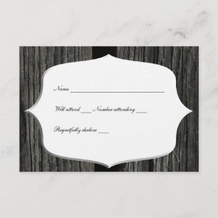 Rsvp en bois de porte de grange de pays rustique