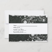 RSVP en cuir noir rustique (Dos)