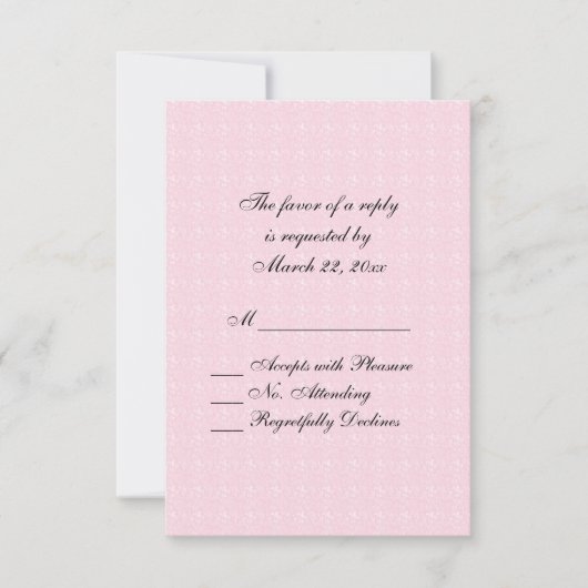 RSVP en dentelle rose (Devant)