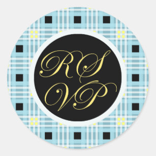 RSVP-envelopzegel Ronde Sticker