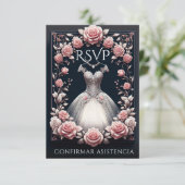 RSVP espagnol Quinceañera Rosas (Debout devant)