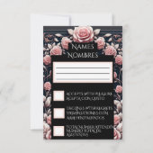 RSVP espagnol Quinceañera Rosas (Dos)