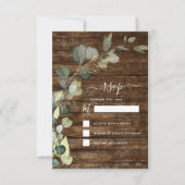 RSVP Eucalyptus Groene Begroeiing Landelijke Houte Kaart (Voorkant)