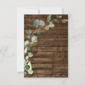 RSVP Eucalyptus Groene Begroeiing Landelijke Houte Kaart (Achterkant)