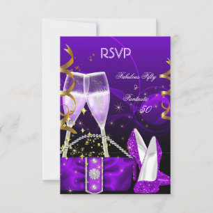 RSVP Fabulous Fantastic Purple High Heels Parties