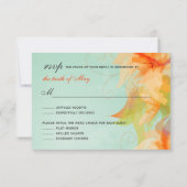 RSVP - Fancy Floral Mariage Response Cartes (Dos)