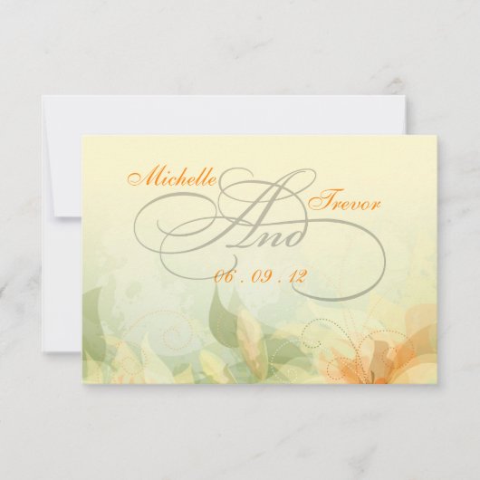 RSVP - Fancy Floral Wedding Response Cards (Voorkant)