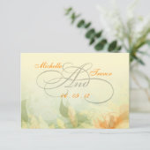 RSVP - Fancy Floral Wedding Response Cards (Staand voorkant)