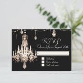 RSVP FAUX Chandelier en cristal français Perle Dou (Debout devant)