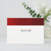 RSVP Faux Pailletage Rouge Rubis (Debout devant)
