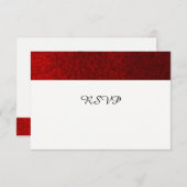 RSVP Faux Pailletage Rouge Rubis (Devant / Derrière)