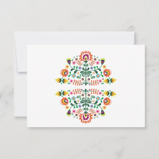 RSVP Feest Mexicaanse Print Kaarten Lime Trouwfees Kaartje (Achterkant)