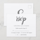 rsvp feestdagenkaart (Voorkant / Achterkant)