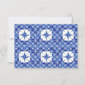 RSVP Ferme Lapis Bleu Blanc Bois Rustique (Dos)