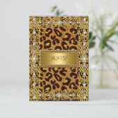 RSVP fête d'anniversaire Gold Black Leopard N'impo (Debout devant)
