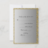 RSVP fête d'anniversaire Gold Black Leopard N'impo (Dos)