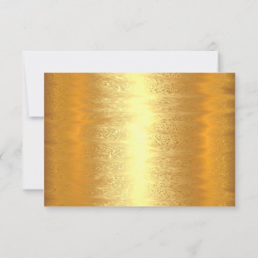 RSVP Fête des mariées Golden Foil Simplement (Dos)