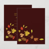 RSVP Feuille en chute (Devant / Derrière)