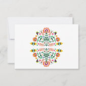 RSVP Fiesta Mexicaanse Print Kaarten Trouwfeest (Achterkant)