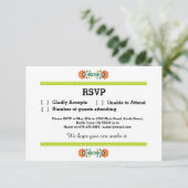 RSVP Fiesta Mexicaine Impression Cartes Lime Weddi (Debout devant)