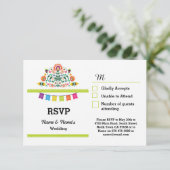 RSVP Fiesta Mexicaine Imprimé Cartes de Mariage (Debout devant)