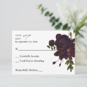 RSVP Fleur Halloween Violet sans repas (Debout devant)