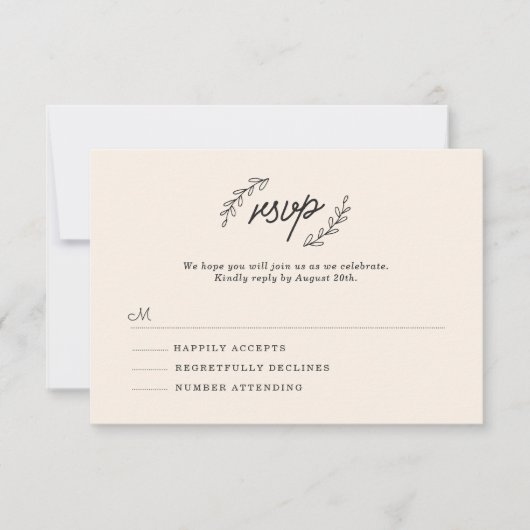 RSVP fleur sauvage (Devant)