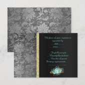 RSVP FLEURALE AQUA ARGENT NOIR (Devant / Derrière)