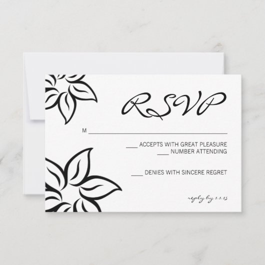 RSVP | Fleurs |blanc (Devant)