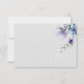 RSVP | Fleurs d'aquarelle translucides à violet bl (Dos)