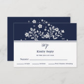 RSVP floral blanc (Devant / Derrière)