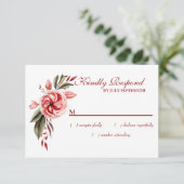 RSVP floral corail et blanc (Debout devant)