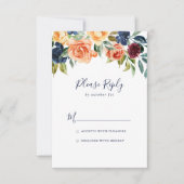 RSVP Floral Élégant Multicolore (Devant)
