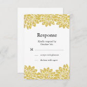 RSVP floral et moderne (Devant / Derrière)