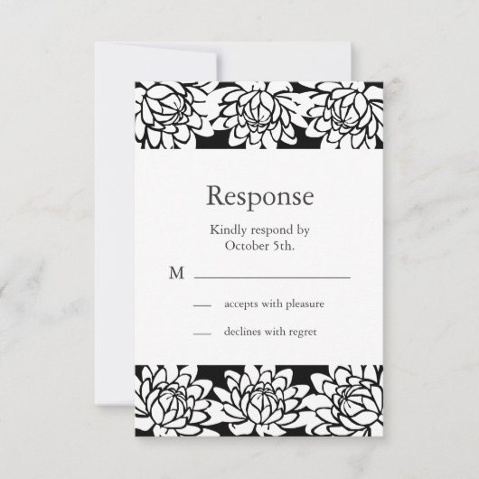 RSVP floral et moderne (Devant)