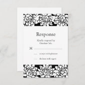 RSVP floral et moderne (Devant / Derrière)