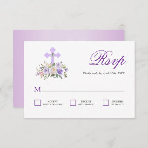 RSVP Floral Lavender First Heilige Communie